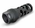 Yankee Hill 4405Mb28 sRx Muzzle Brake QD Long Black Phosphate Steel With 1/2"-28 tpi, 9mm, 2.30" OAL & 9.375" Diameter F