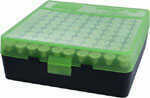 MTM P100916T Case-Gard P-100 Ammo Box 1.22" Max OAL 100 rd Clear Green/Black