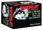 7.62X39mm 122 Grain Full Metal Jacket 20 Rounds Wolf Ammunition