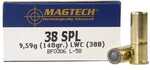 Magtech Handgun Ammunition .38 Spl 148 Gr LWC 710 Fps 50/Box