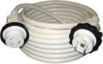 Marinco 30A 125V Molded Standard Cordset - White - 50'