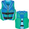 Full Throttle Youth Life Jacket Rapid-Dry Flex-Back-Green