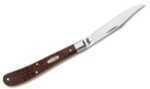 Case 00135 Trapper Slimline 3.25" Folding Clip Point Plain Tru-Sharp SS Blade Jigged Brown Synthetic Handle