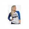 Nine Line Apparel Womens Baseball Tee America/beautiful 2x