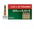 7.62X25mm Tokarev 85 Grain Full Metal Jacket 50 Rounds Sellior & Bellot Ammunition