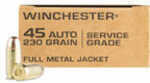 45 ACP 230 Grain Full Metal Jacket 50 Rounds Winchester Ammunition