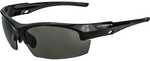 Crossfire Fire Streak Premium Shooting Glasses Black/Smoke