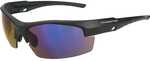 Crossfire Fire Streak Premium Shooting Glasses Black/Blue Mirror