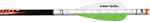 New Archery Products Quikfletch QuickSpin Fletch Rap White and Green 2 in.