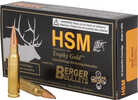 HSM Trophy Gold Rifle Ammunition 308 Win. Berger 210 gr. 20 rd. Model: BER-308210VLD