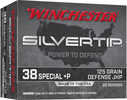 Winchester Silvertip Pistol Ammo 38 Spl.+P 125 gr. JHP 20 rd. Model: W38PST