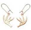 Empire "Deer Antler" Earrings Pewter