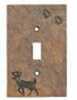 BSC Deer W/Tracks Switch Plate - Single 3.25"X5"