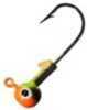 Lucky Strike Tri-Color Jighead 1/8Oz 8Pk Chartreuse/Black/Orange Md#: TCH18Pb-50-8