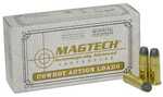 Link to 38 Special 158 Grain Cowboy Action Lead Flat Nose 50 Rounds by MAGTECH AMMUNITION & COMPONENTS Suggested Use: Target & Match and Range and Plinking Bullet Features: Accurate and Positive Functioning and Clean Target Holes and 100% Lead Quality: All Magtech products are manufacturered to SAAMI and CIP specifications. Warning: Read all warnings on the box prior to use. Muzzle Velocity: 800 fps