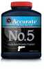 Link to Accurate No. 5 Smokeless Powder (1 Lb) by WESTERN & ACCURATE POWDERAccurate No. 5 is a fast burning and double-base and spherical handgun propellant. This powder is extremely versatile and can be used in many handgun calibers. No. 5 offers a wide performance range from target and Cowboy Action applications to full power defense loads. This powder meters well and strikes a good balance between ballistics and cost efficiency. Made in the USA