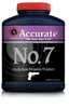 Link to Accurate No. 7 Smokeless Powder (1 Lb) by WESTERN & ACCURATE POWDERAccurate No. 7 is an intermediate burning and double-base and spherical powder suitable for a wide range of handgun calibers. No. 7 is an excellent choice for high performance semi-auto handguns such as the 357 Sig and 38 Super and and 40 S&W. No. 7 is also a cost effective solution in larger magnum handgun calibers. Made in the USA.