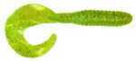 KalIns Salty Lunker Grub 5In 10Pk Chartreuse/Silver Fk