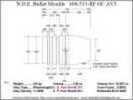 Bullet Mold 4 Cavity Aluminum .460 caliber Gas Check 315gr with Round/Flat nose profile type. near perfect