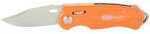 Accusharp 709C Sport 3" Folding Plain Stainless Steel Blade Orange Anodized Aluminum Handle