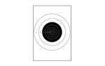 Action Target 25 Yard Slow Fire Bulls-Eye Heavy Tagboard Paper 10.5"x 12" 100 Pack B-16-100