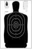 Action Target B-27S Standard Full Size Black Silhouette 24"x45" 100 Per Box B-27SBLACK-100