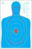 Action Target RC-B27E-Q B-27E And FBI Q Combination Blue/Red 23"x35" 100 Per Box RC-B27E-Q-100