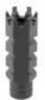 ATI Outdoors A5102251 Shark Muzzle Brake Black Oxide Steel With 1/2"-28 tpi Threads For .223 Cal/5.56 AR-15