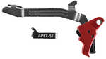 Apex Tactical Specialties Action Enhancement Trigger w/ Bar for Slim Frame Glock Pistols Fits 43/43x 48 Red