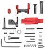 Armaspec AR-15 Lower Parts Kit (Less Trigger Group and Grip) Fits 5.56/.223 Red Finish This Is NOT Complete