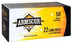 Armscor Ammo 22 LR 40Gr Solid Point Standard Velocity 50 Round Box 50012PH