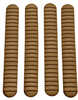 B5 Systems Rail Covers 4 Pack Fits M-LOK Rails Matte Coyote Brown