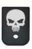 Bastion Skull Magazine Base Plate Black Fits Glock 45 BASGL-045-BW-BTSKUL