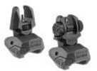 F.A.B. Defense Front & Rear Back Up Sights Black