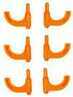 FSDC Loaded Chamber Indicator Safety FLAGS Orange Pistol 6 Pack