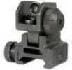 AR-15 Global Military Gear Flip Up Rear Sight Picatinny Black GM-RFUS1