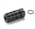 Manticore Arms Inc. NightBrake Compensator Black Finish Fits 14X1 LH Threads Features Single Detent Notch MA-1214