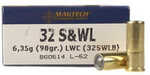 32 S&W Long 98 Grain Wad cutter 50 Rounds MAGTECH Ammunition