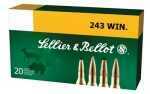243 Win 100 Grain Soft Point 20 Rounds Sellior & Bellot Ammunition 243 Winchester
