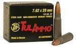 7.62X39mm 124 Grain Soft Point 20 Rounds TULA Ammunition