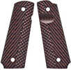 VZ Grips Operator II Pistol Black Cherry Color G10 Fits 1911 Full Size Ambidextrous 12-04-1110-10-10-000