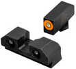 XS Sights GLR203P6N R3D 2.0 Night Sights Fits Glock Black | Green Tritium Orange Outline Front Sight Green Tritium Rear