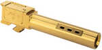 Zaffiri Precision Ported Pistol Barrel 40 S&w 3.9" Titanium Nitride Finish Gold For Glock 23 Gen 1-3