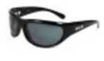 Newport Balboa Shiny Black Frame Grey Polarized Lenses