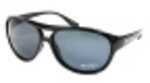 Newport Monaco Shiny Black Frame Grey Polarized Lenses