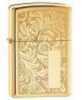 Zippo Venetian Lighter High Polish Brass 352B