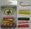 Team Catfish Ez Load Tubes W/2/0 Hooks 6Pk Cam Action White Mn# EZR6J