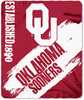 Oklahoma Sooners Painted Fleece Throw