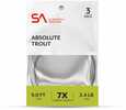 Scientific Anglers Absolute Trout 7.5 ft 2X Leader 3 Pk