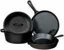 Lodge 5 Piece Seasonsed Cast Iron Cookware Set